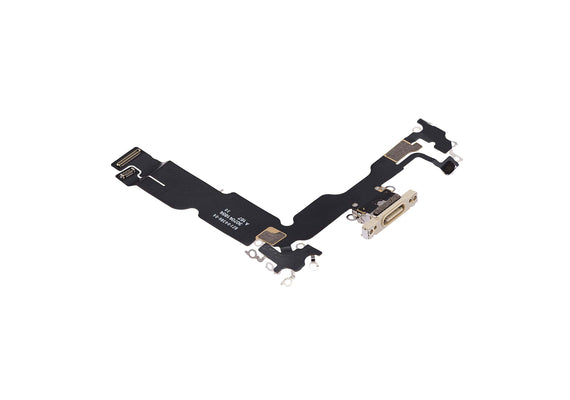 Charging Port for iPhone 15 Plus (Purple)-Yellow Charging Port for iPhone 15 Plus (Purple)-Yellow